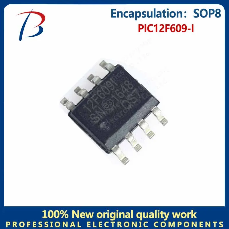 5PCS  PIC12F609-I Package SOP8 8-bit microcontroller screen 12F609-I