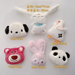 5pcs/lot cartoon dolls Padded Patches Appliques For Clothes Sewing Supplies DIY Hair Decoration