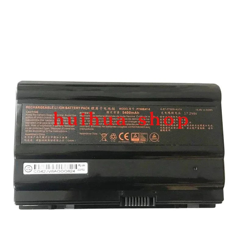 

Новый аккумулятор для ноутбука P750BAT-8 для Clevo P750 P750ZM P750S P751 P751ZM P751DM Terrans Force X599 X799 P770ZM 8 ячеек