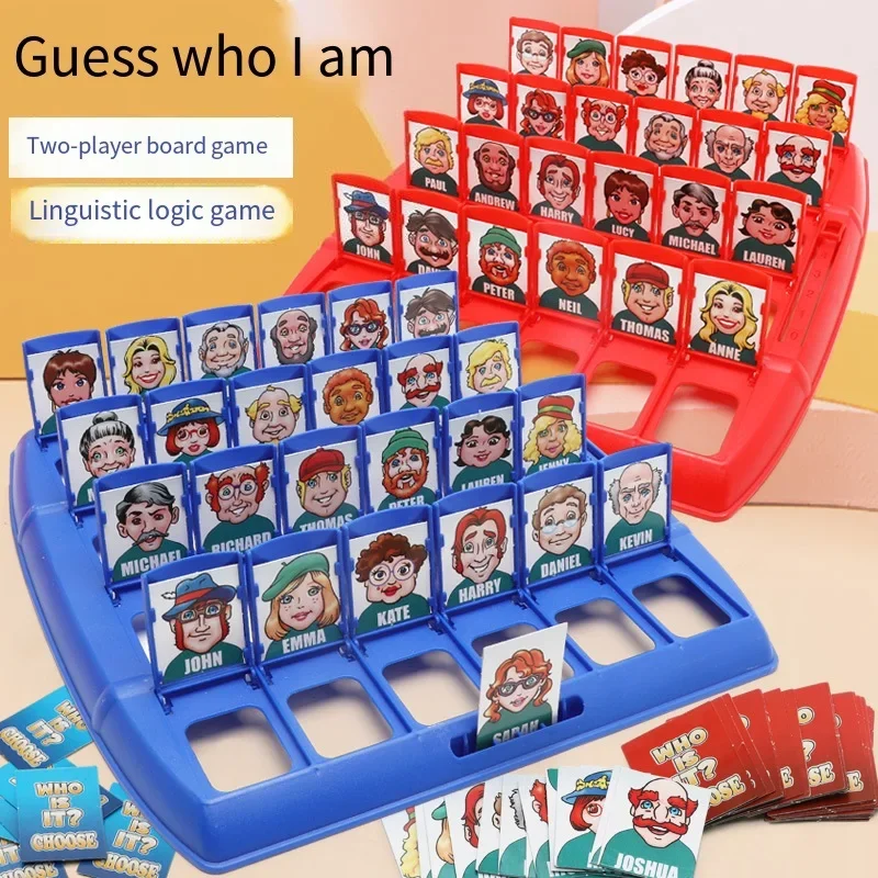 Guessing Characters Table Games Guess Who I Am Board Game Exercise Kids Logic Training Thinking,Parent Child Interaction Toys