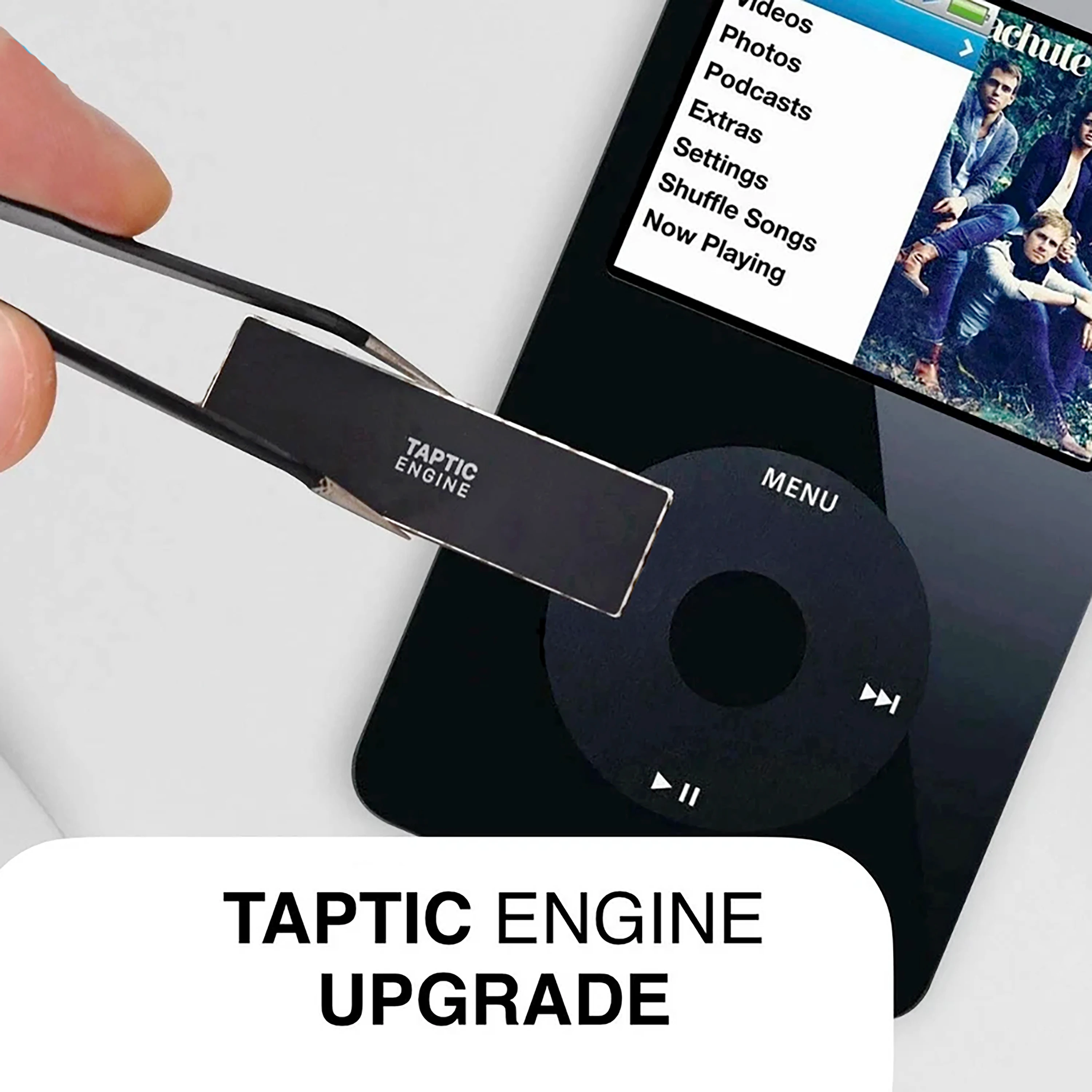 Taptic Engine Haptic Feedback Vibration Motor Mod Kit for iPod Classic 5/5.5/6/6.5/7th Gen Click Wheel Upgrade with Repair Tools