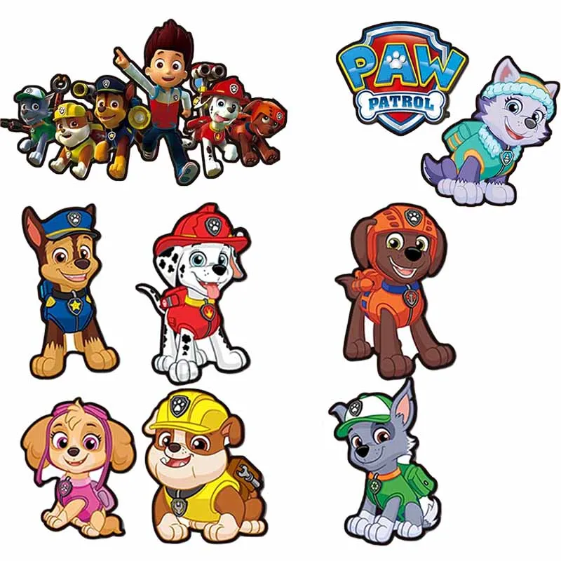 

9 шт., магниты на холодильник «Щенячий патруль», детские мультяшные аниме, милые украшения для дома, персонализированные магниты на холодильник, наклейка