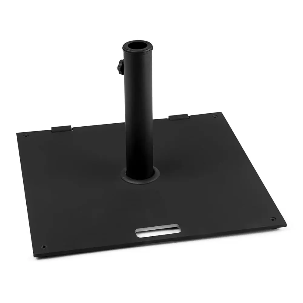 

20"" Square 36Lb. Steel Umbrella Base With Wheels And Carry Handle (Black)
