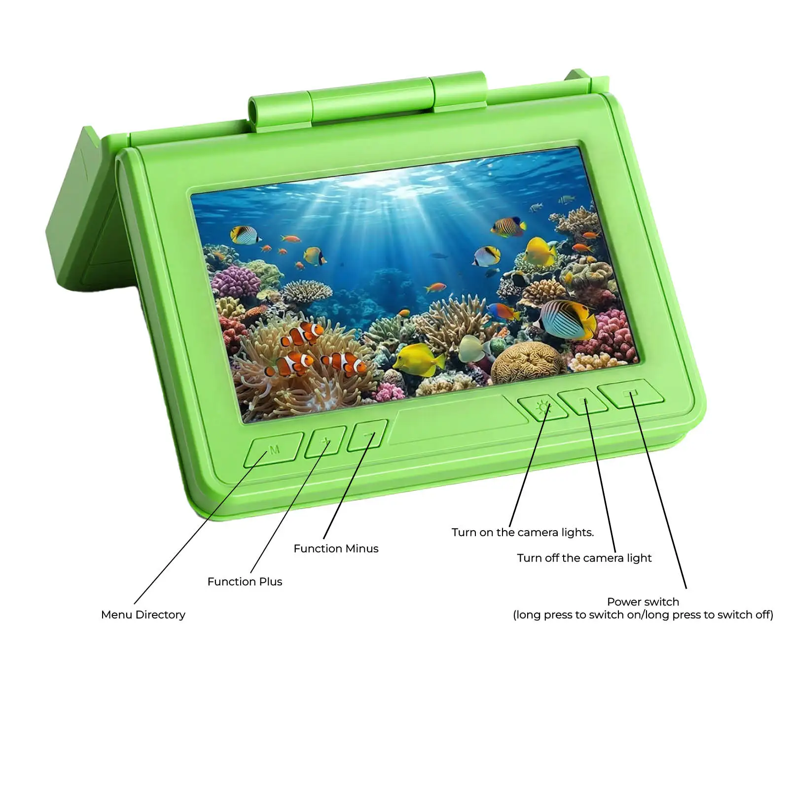 Portable Underwater Visual Fish Finder 4.3" LCD Monitor HD Fishing Camera IP68 Waterproof with IR Night Vision for Ice/Boat/Rive - view 5