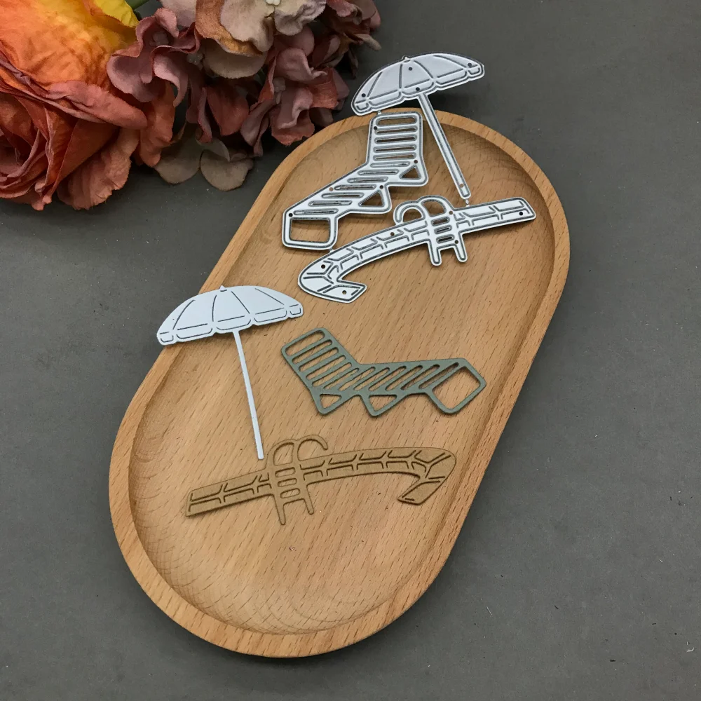 1pcs metal cutting dies cut die mold Beach sun umbrella decoration Scrapbook paper craft blade punch stencils dies