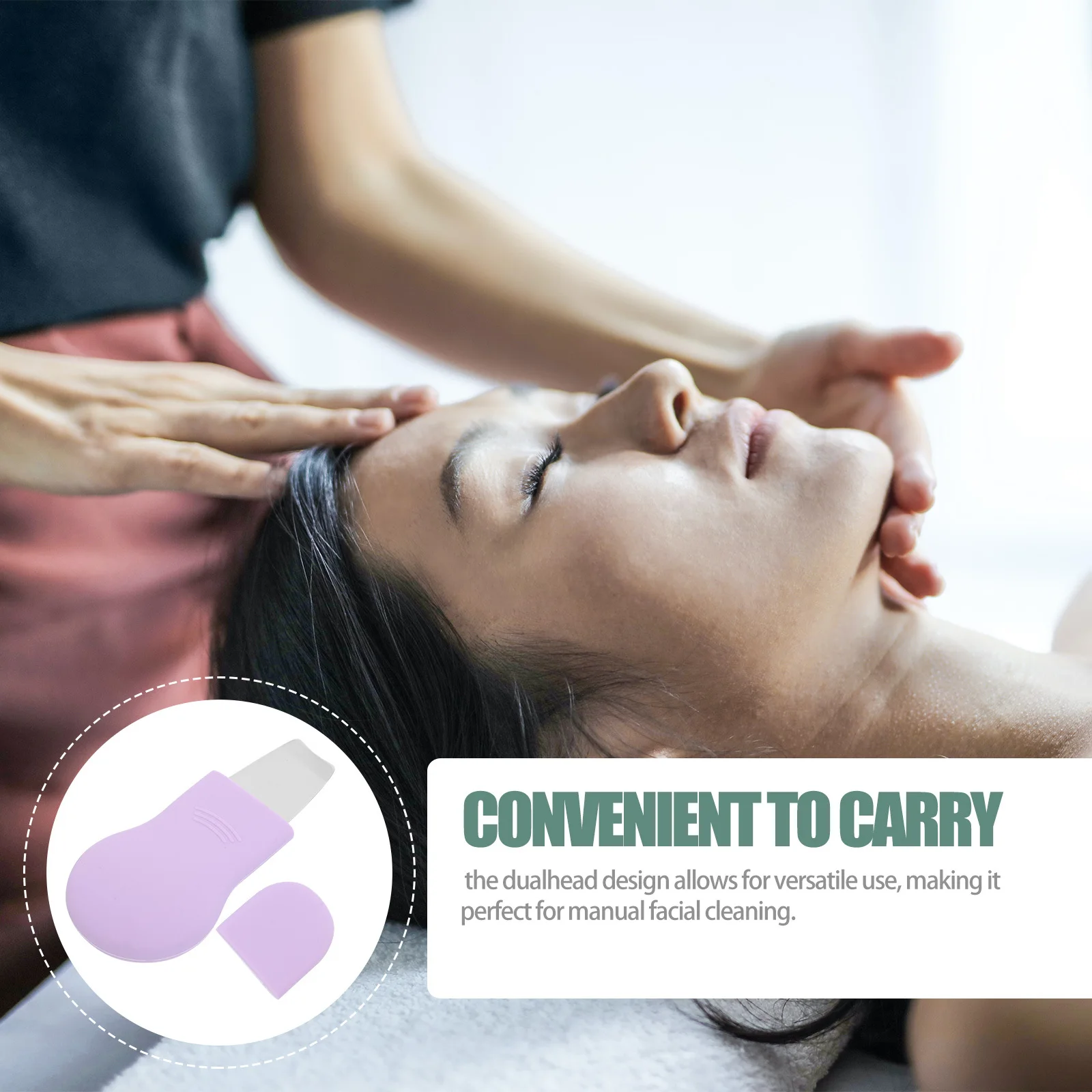 أداة مجرفة الرؤوس السوداء مزدوجة الأطراف من الفولاذ المقاوم للصدأ مستخرج المسام للتنظيف العميق للعناية ببشرة الوجه منظف مسام الأنف #6