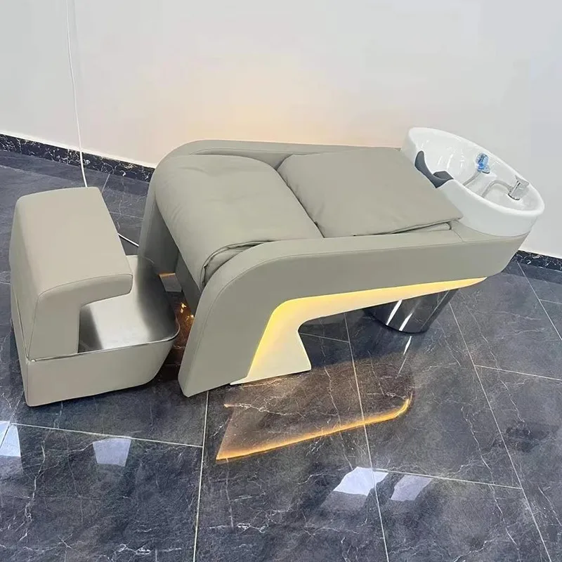 Pedicure Spa Foot Chair for Salons Thai Massage Shampoo Bed Mobility Hairdressing Salon Professional Japanese Head Spa