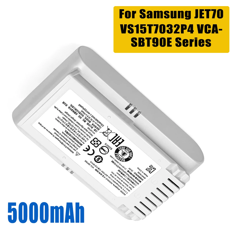 

New Battery for samsung jet 70 VS15T7032P4 VCA-SBT90E Vacuum Cleaner Batteries