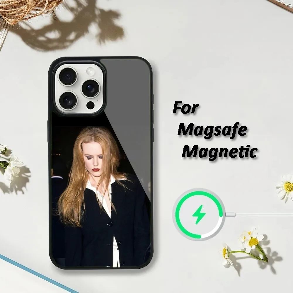 Nicole K-Kidman Phone Case For iPhone 16,15,14,13,12,11,Plus,Pro,Max,Mini Magsafe Magnetic Wireless Charging