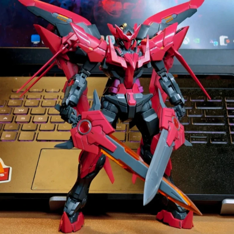 HG 1/144 Bf Exia Dark Matter Kit de figuras de acción modelo de ensamblaje muñeca juguete de Pvc Mecha estatuilla adorno coleccionable niño regalo sorpresa