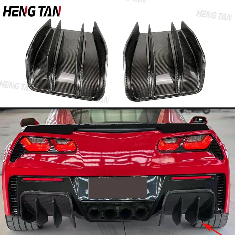 

Carbon Fiber/FRP Rear Bumper Diffuser Lip KT Style For Chevy Corvette C7 Z06 Rear Spoiler 2014-2019 Body kit