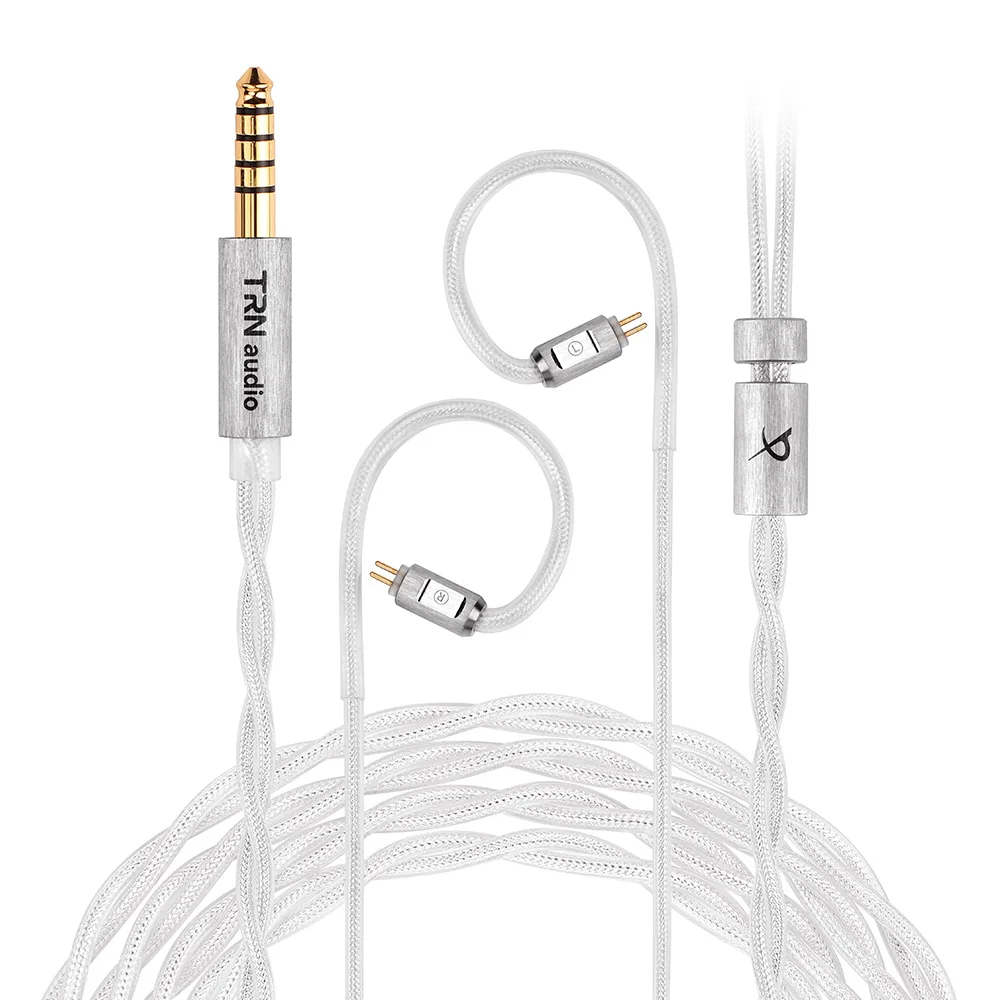 ​TRN Ice Eel Silver-Plated Monocrystalline Copper Upgrade Cable with Universal Compatibility & Flexible Pairing