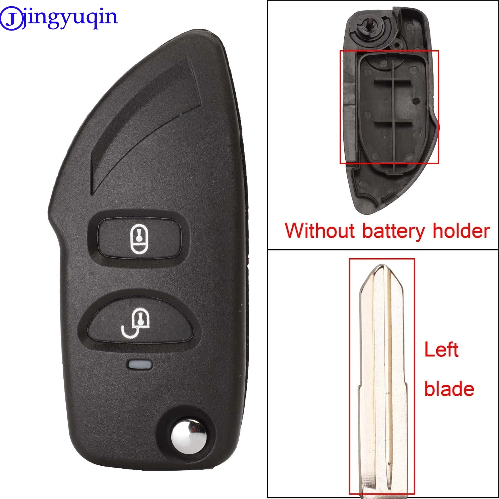 jingyuqin Modified 2b Key Shell Case Cover For Hyundai Elantra Santa Fe Eagle Terracan Atos  Trajet Fit For Kia Carens