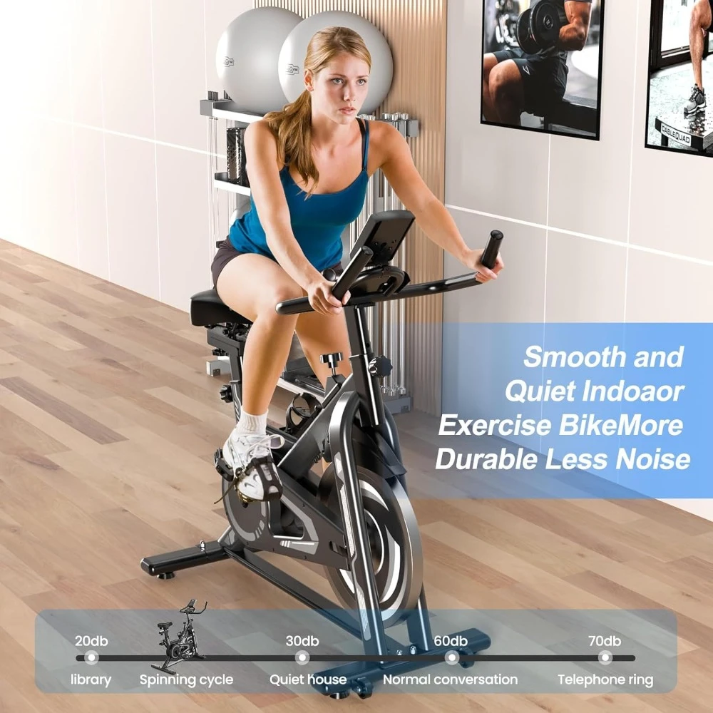 Exercise Bike-Indoor Cycling Bike Stationary Bike for Home Gym, Cycle Bike With Digital Display & Comfortable Seat Cushion