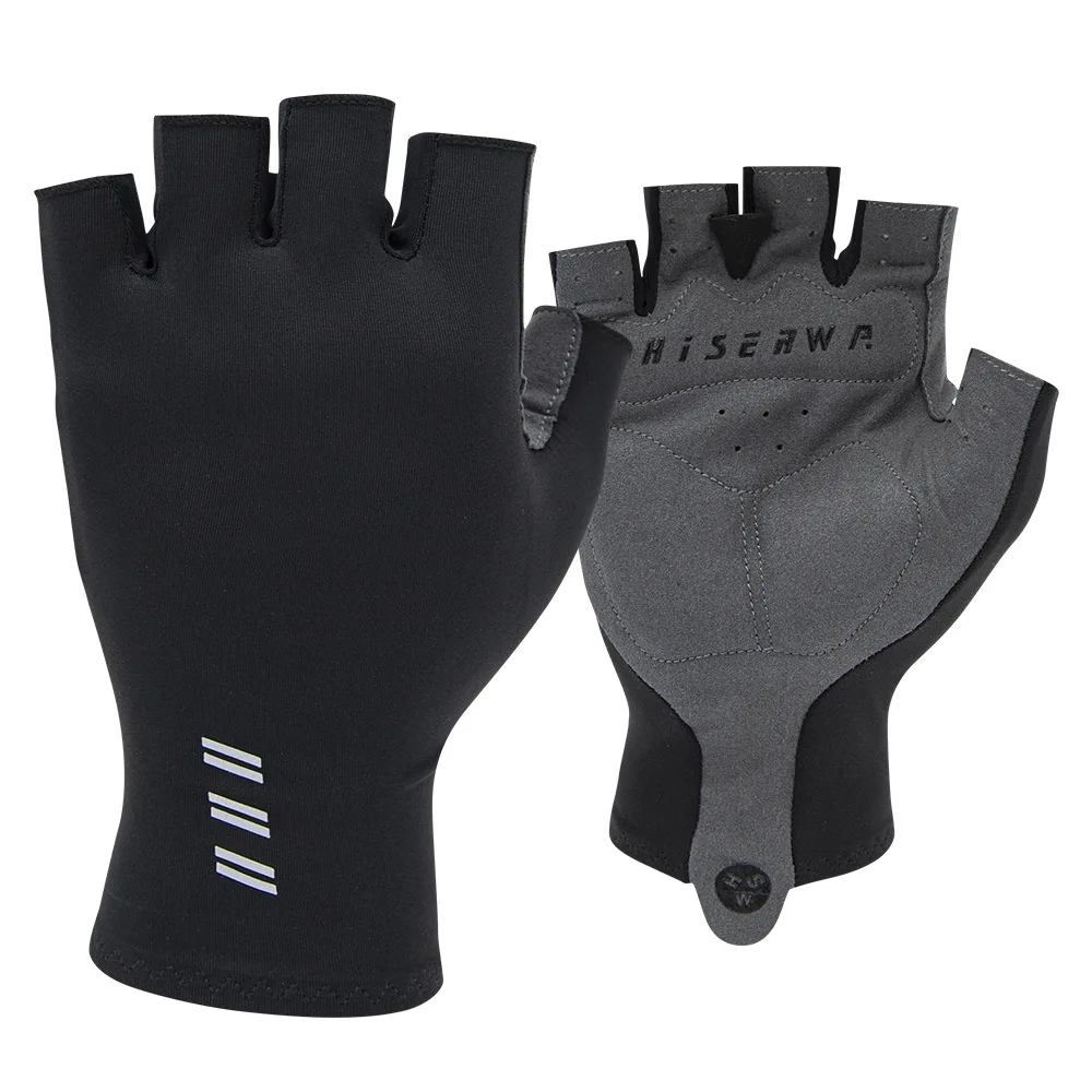 Breathable Half Finger Bike Gloves Shock Absorbing Anti-Slip Lightweight Cycling Gloves for MTB Road