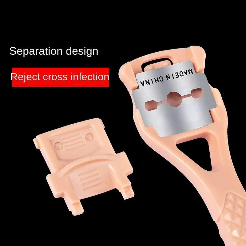 ที่ขูดหนังด้านเท้าแบบมืออาชีพ ทำจากสแตนเลส ด้ามจับพลาสติก สำหรับขจัดหนังด้าน ตาปลา และส้นเท้าแตก อุปกรณ์ดูแลเล็บเท้า