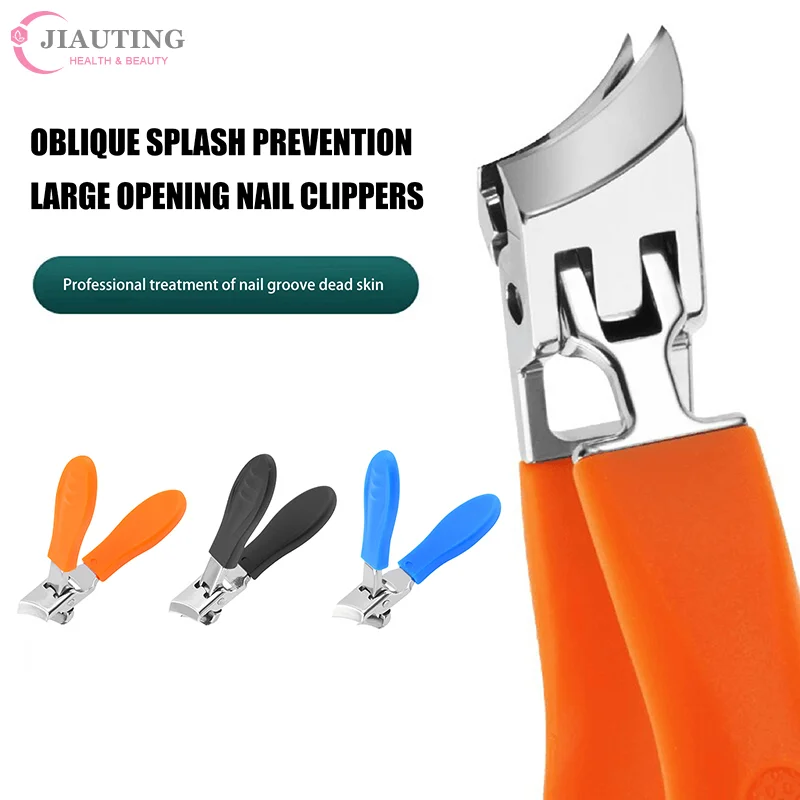 

Anti-Splash Slanted Nail Clipper For Thick Hard Toenails Nail Grooves Nail Clippers Portable Fingernail Trimmer Manicure Tool