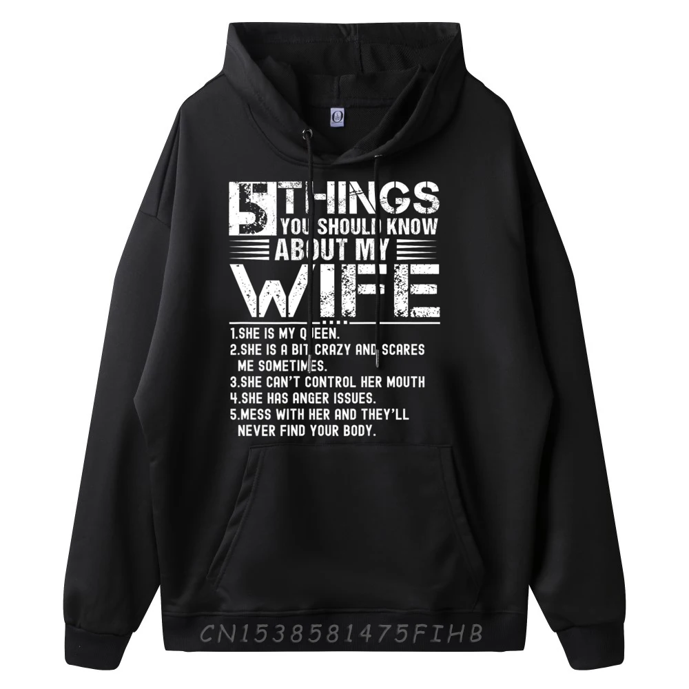 5 Things You Should Know Hoodies Special Round Neck Street Long Sleeve Mens Hoodies Family Graphic Printed Loose Sweatshirt