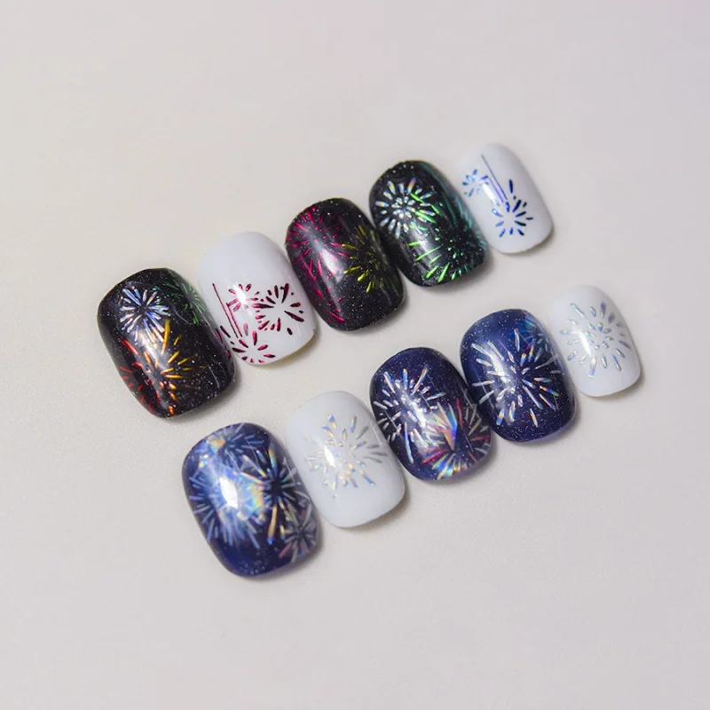 [Meow.Sensei] Shell Light Nail Stickers popolare Retro Nail Sticker fabbrica all'ingrosso fuochi d'artificio giapponesi doratura 3470