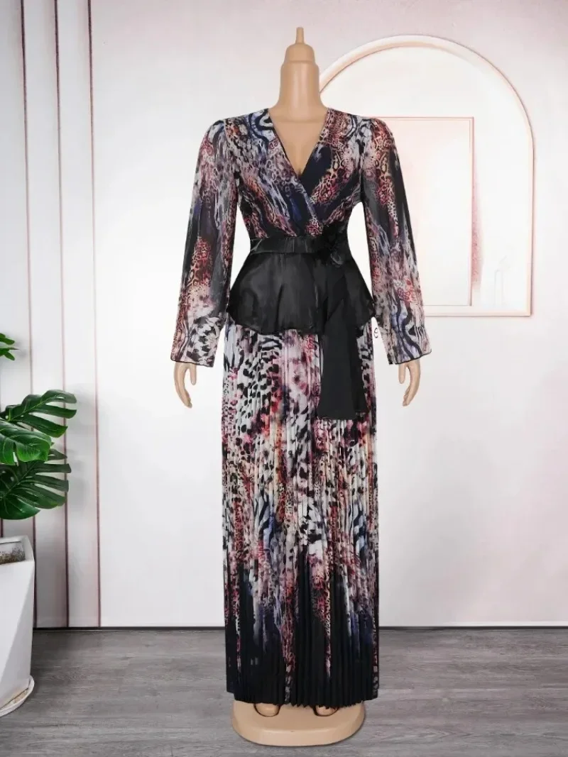 

African Dresses Plus Size For Women Elegant Africa Clothing Wedding Party Long Sleeves Summer Dress Daily Ankara Dress