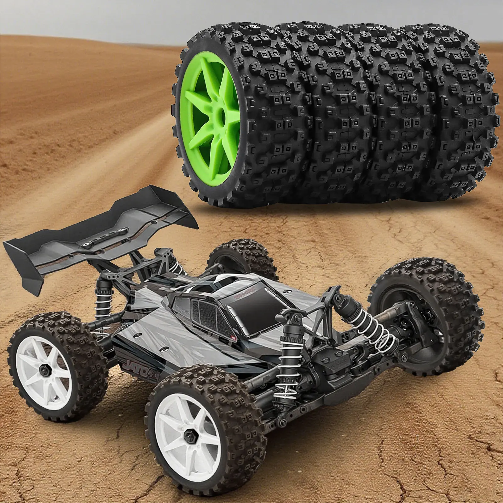 

115mm 1/8 Off-road Tire Tyre for ARRMA Typhon TRAXXAS Jato KYOSHO 17MM Wheel Hex RC Car