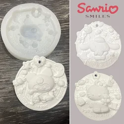 Sanrio Hello Kitty Silicone Mould DIY Aromatherapy Candle Soap Handmade Moulds Cake Tool Cute Home Decoration Kawaii Craft Gift