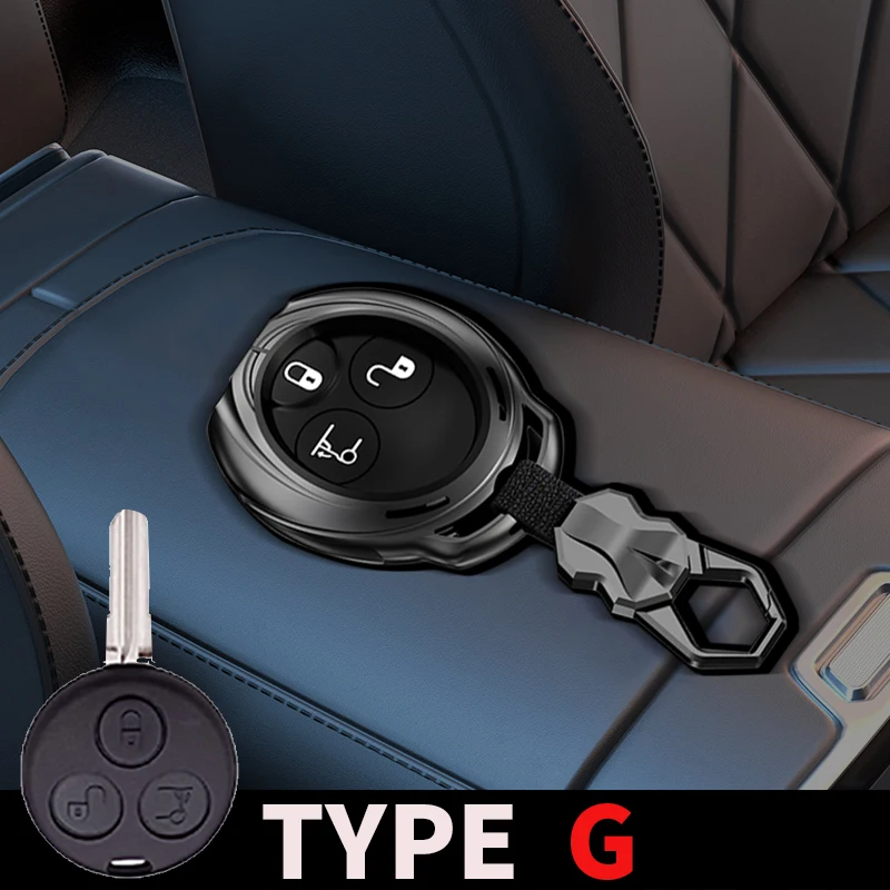 

zinc alloy Suitable for Mercedes-Benz key bag Smart Fortwo 450 and Forfour Roadster 451 Roadster City Coupe Cabrioz Keyless