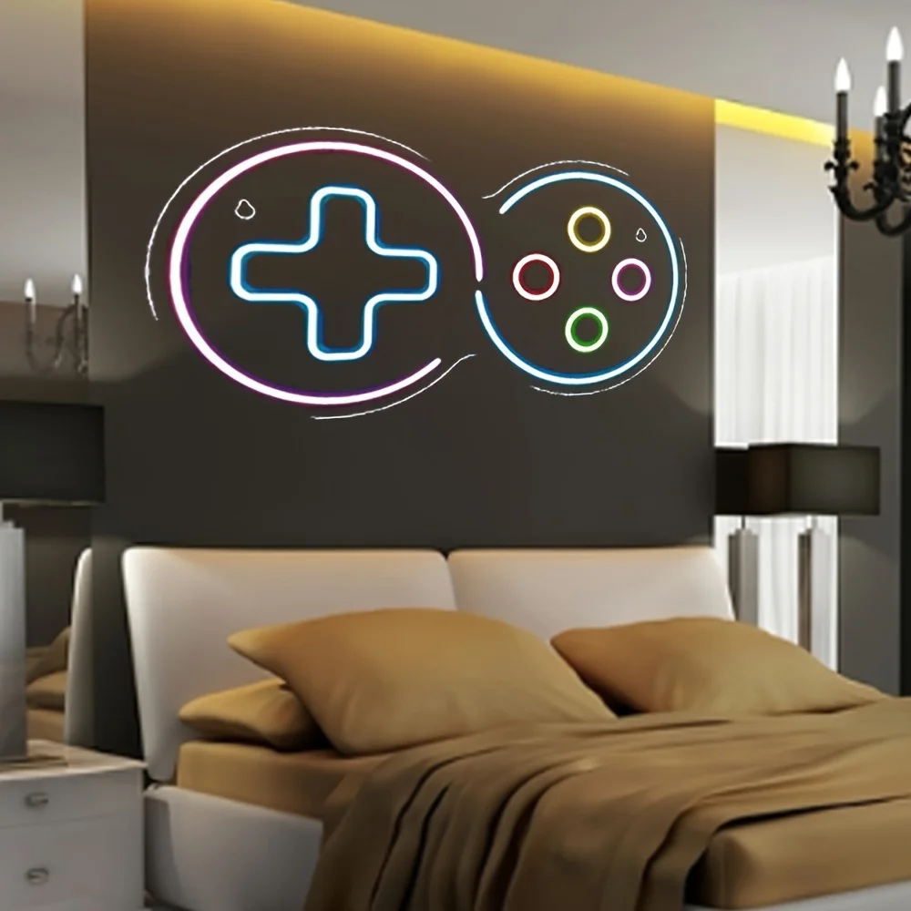 Cyber Handle Neon Sign, for Hotels, Restaurants, Parties, Bedrooms USB Power Supply, Light Brightness Can Be Adjusted Freely