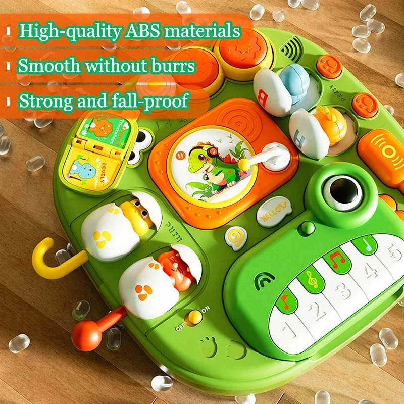 Kleinkind Spielzeug Krokodil Infant Klavier Beschäftigt Bord Tisch Spielzeug Frühe Bildung Sound Licht Spiele Ausbildung Sensorischen Pädagogisches Spielzeug
