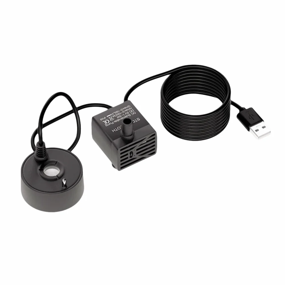 2-IN-1 Mist Maker Colorful LED Lights Mini Water Pump Fogger 5V with Water Pump Fog Machine Fish Tank