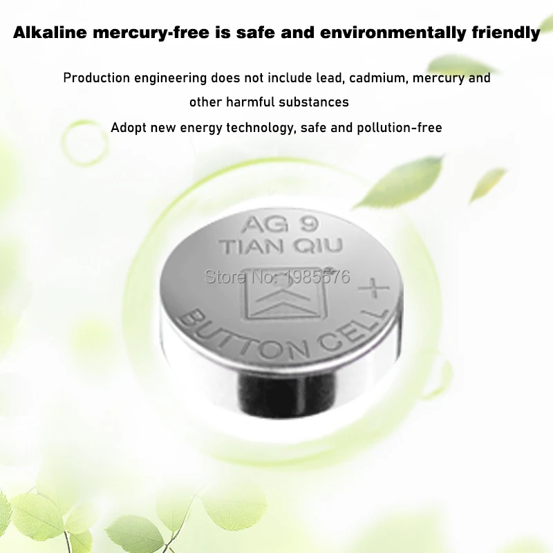 50 قطعة القلوية عملة خلية البطارية 1.55V AG9 LR936 LR45 زر بطاريات 394 SR936 194 SR936SW CX194 L936 G9A AG 9 للعب ومشاهدة
