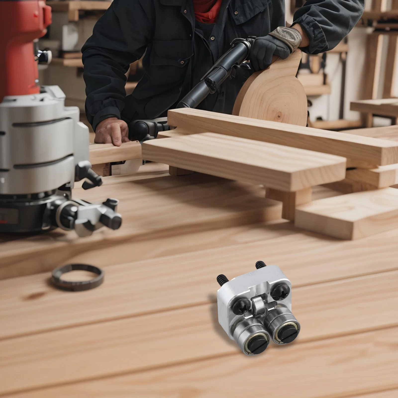 Easily Integratable Rear Guide Roller Option Developed Specifically to Fit Within the Parameters of Designated Band Saw Units