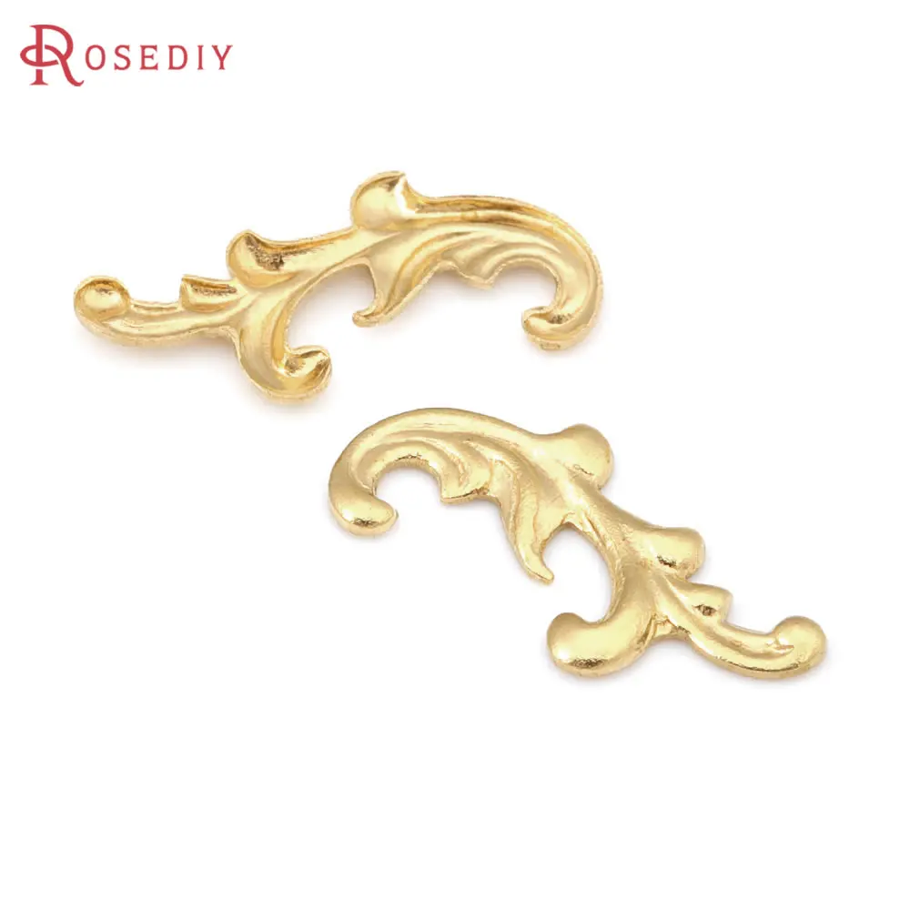 50PCS Not Plated Color Silver Color Brass Small Decorative Lace High Quality Diy Jewelry Making Supplies Accessories for Women