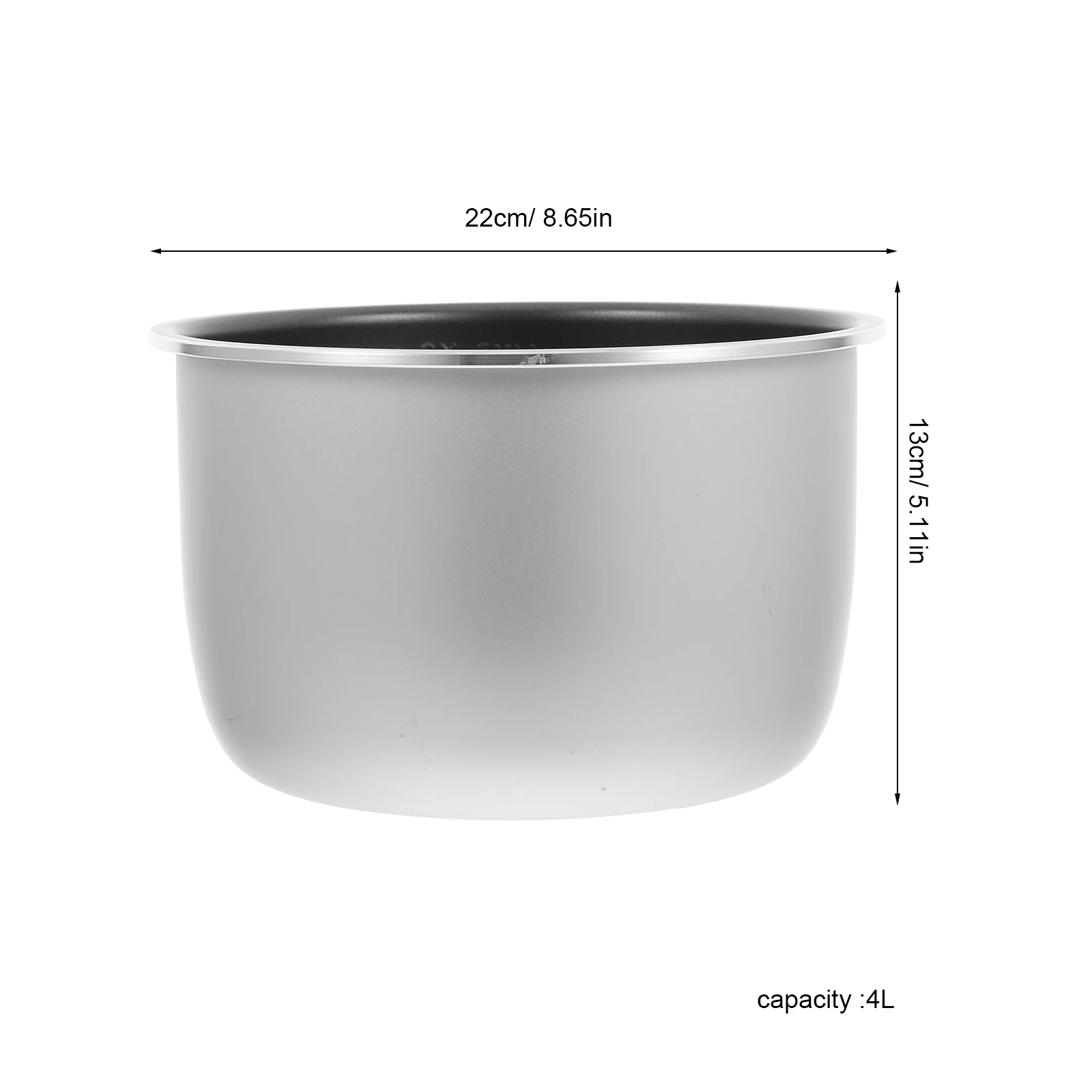 2L/4L Nonstick Electric Pressure Cooker Inner Pot Aluminum Alloy Rice Cooker Liner For Steaming Boiling Cooking Easy To Clean