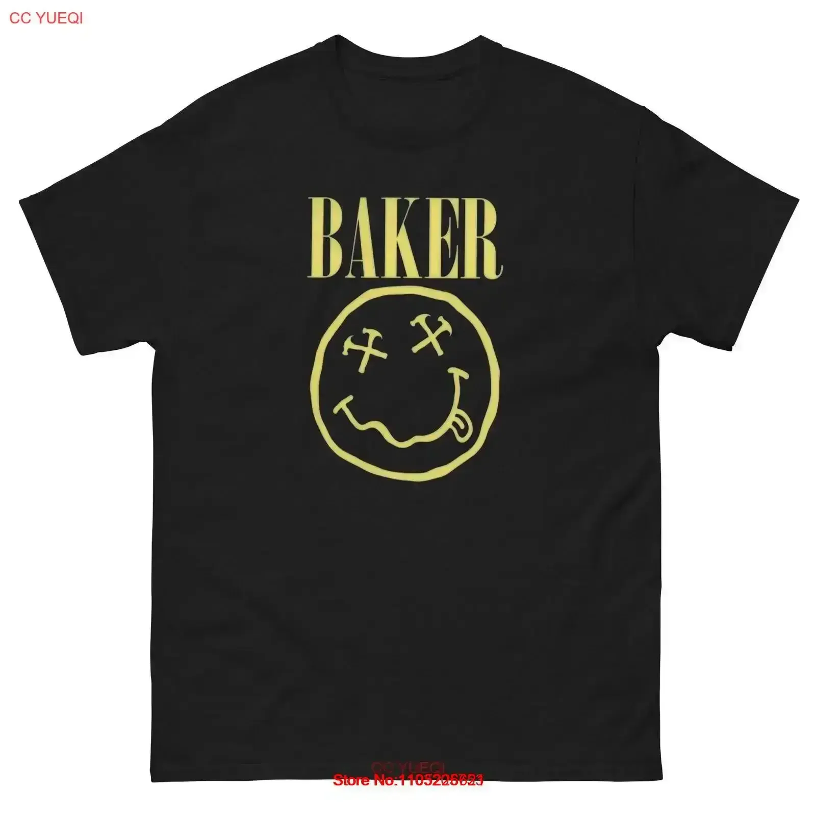 BAKER SKATER HAMMERED RETRO VINTAGE 90S SKATEBOARDING T SHIRT DESIGN Washed streetwear Stylish Comfortable Slightly vintage