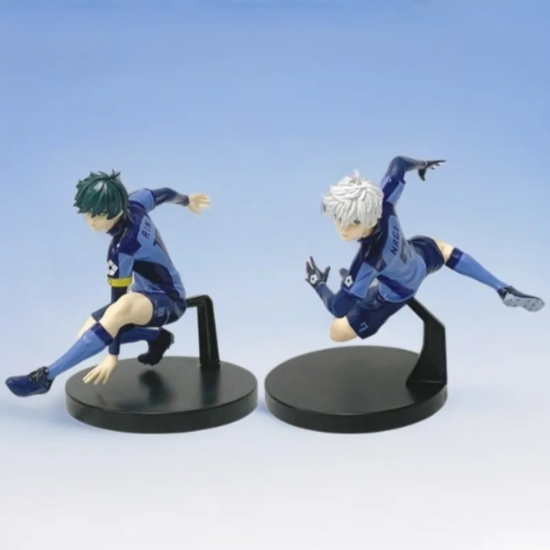 

New Anime Blue Lock Nagi Seishiro Rin Itoshi Cool Pose Design Model Classic Style Desktop Ornament Anime Collection Gifts