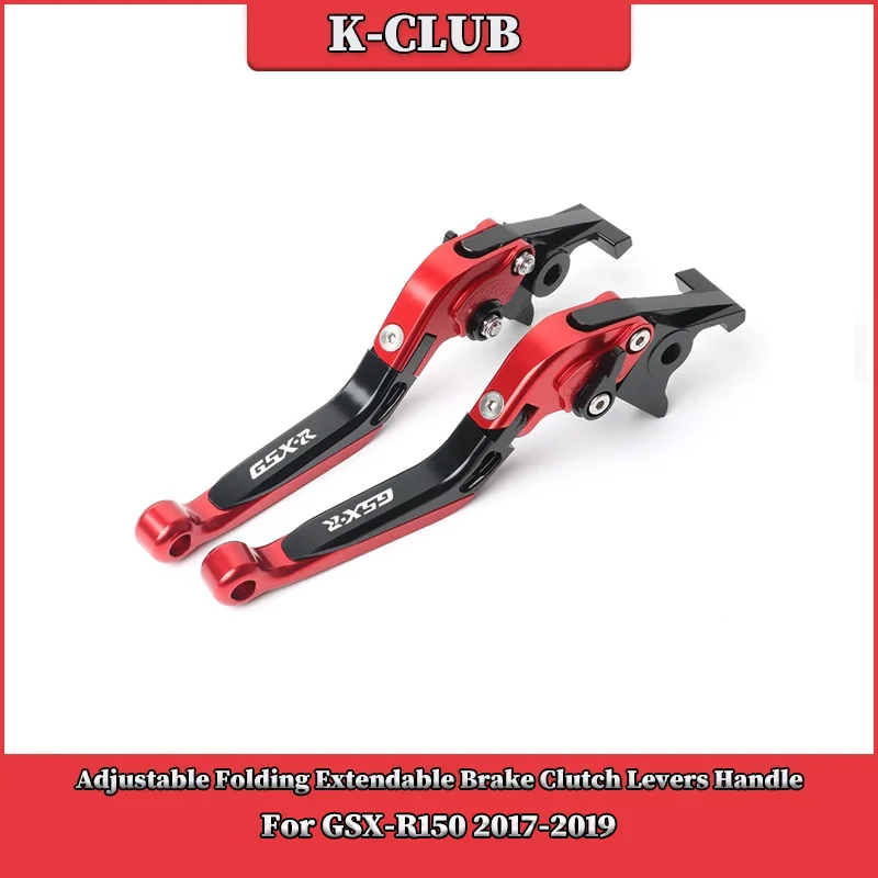 

Motorcycle Adjustable CNC Brake Clutch Levers Handle Handlebar Grips Ends For SUZUKI GSXR150 GSX-R150 2017-2019