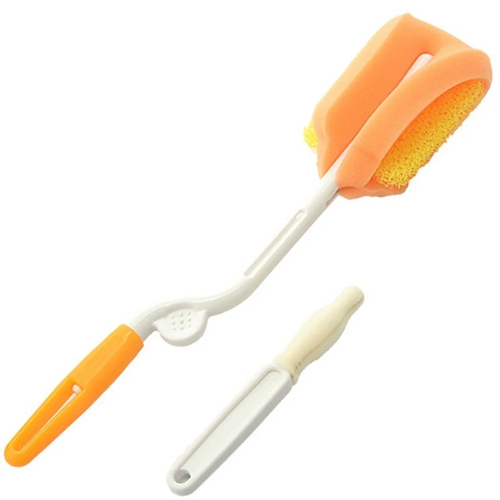 

Soft Head Baby Bottle Cleaning Brush Set BPA-Free Spout Cup Brush Water Bottle Brush Infant Nipple Brush Long Handle
