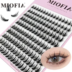 1 Box/160 Bunches Mink Eyelashes Natural 3D Russian Individual Eyelash extension MS Eyelash cluster Makeup Tool Lashes Wholesale