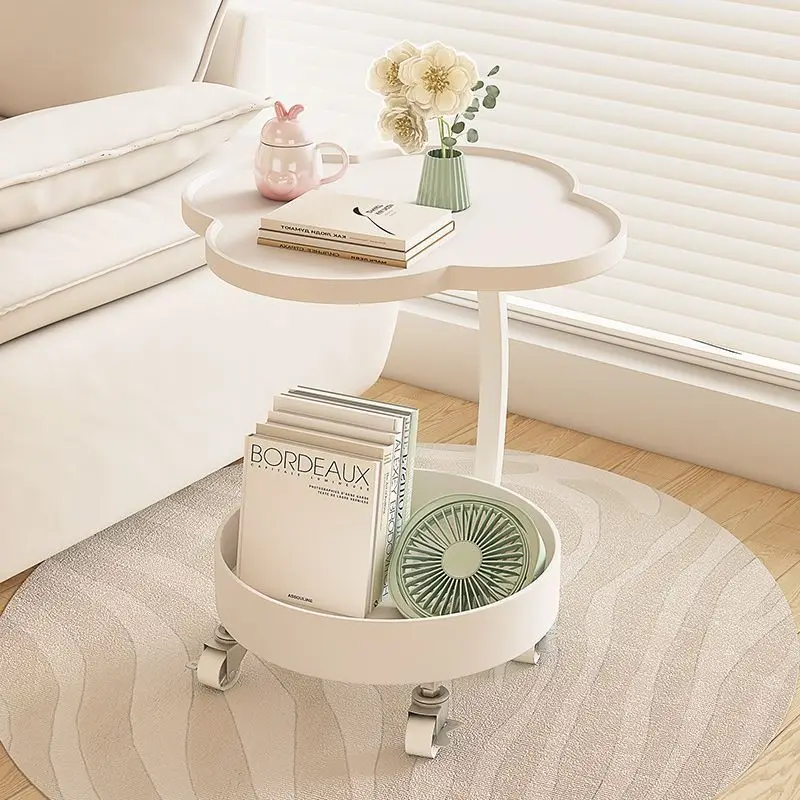 Creme France wind edge a few modern simple living room home bed small table creative sofa side cabinet moving coffee table