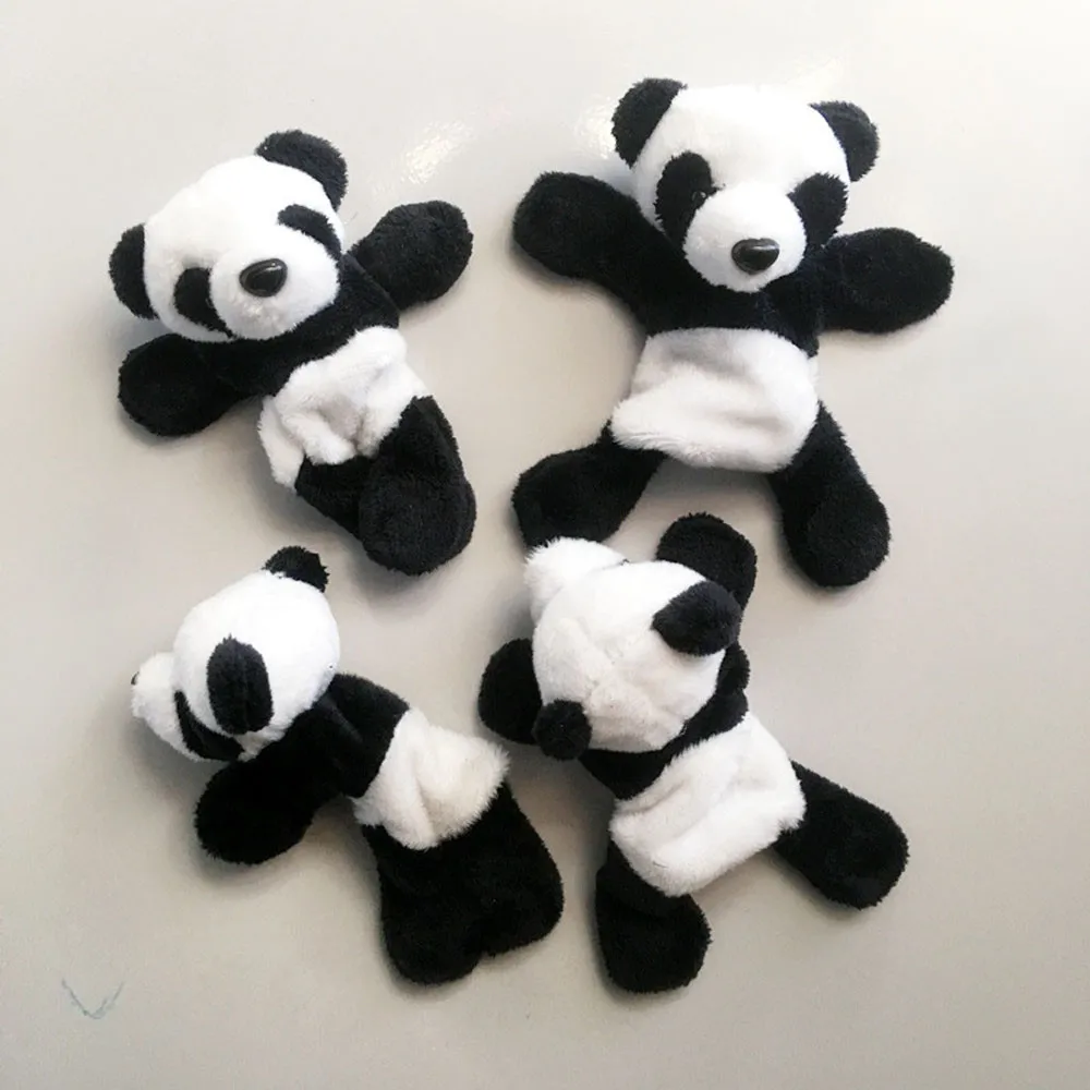 1Pc Cute Soft Plush Panda Fridge Magnet Refrigerator Sticker Gift Souvenir Decor Stage Lights with Stand