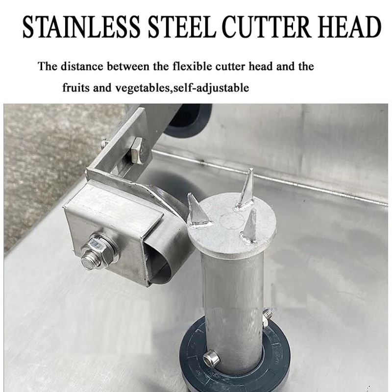 Pelador eléctrico comercial de frutas, jacquar, eliminador automático de piel de piña, pelador de coco y corer, máquina peladora de calabaza y mantequilla