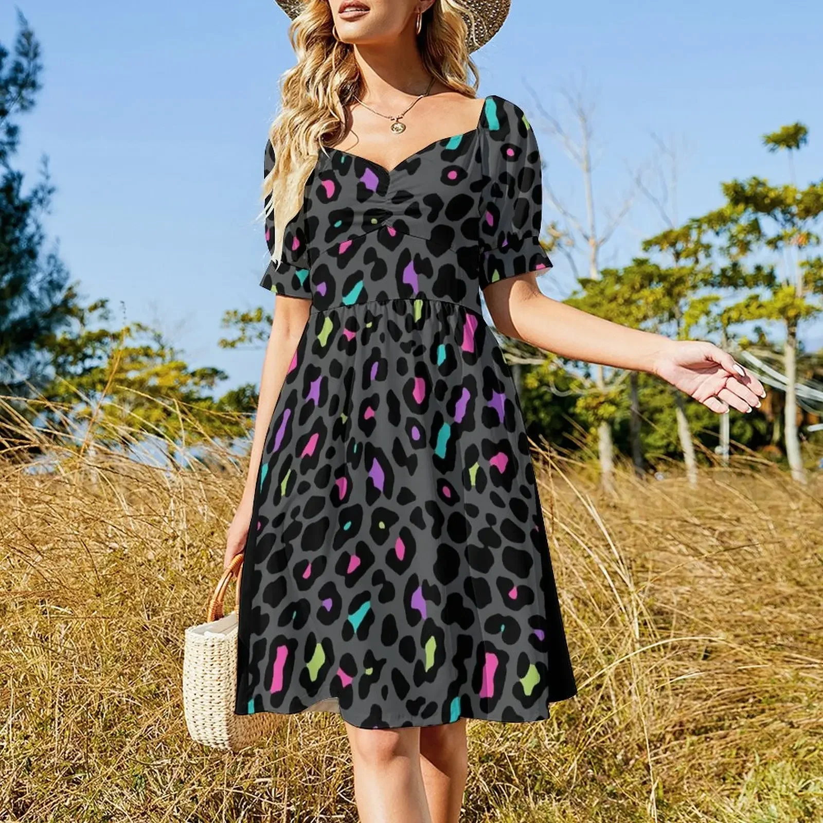 Pattern 80's - Eighties Sleeveless Dress summer dresses women 2025 sensual sexy dress for women Dress