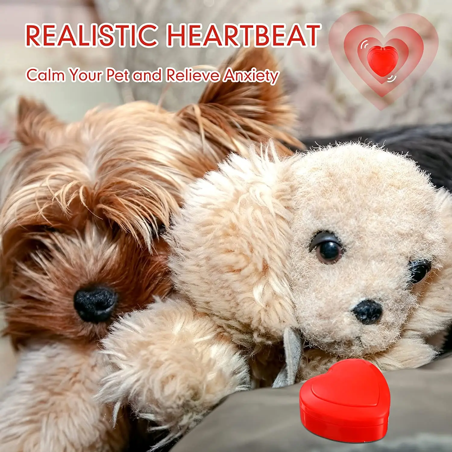 Pet Toy Heartbeat Box for Dog Plush Toy Pet Comfortable Behavioral Training Play Aid Tool Pet Accessories Pet Gift