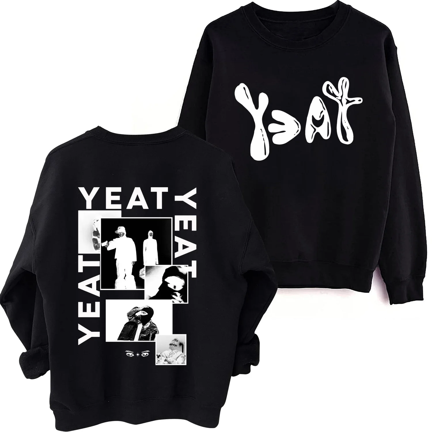 

2024 Yeat Sweatshirt Harajuku Round Neck Long Sleeve Oversized Popular Music Hoodie Fans Gift