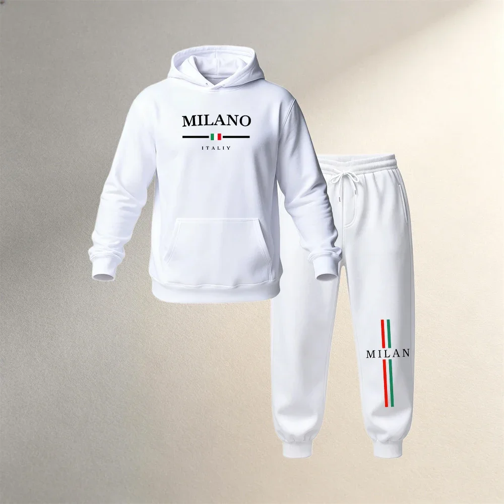 Aliexpress Men's Clothing Hoodies Sets 2Pcs Autumn Winter Men Sport Casual Sweatshirt Set Warm Pullover + Jogger Pants Fashion Running Suit - Aliexpress Deal