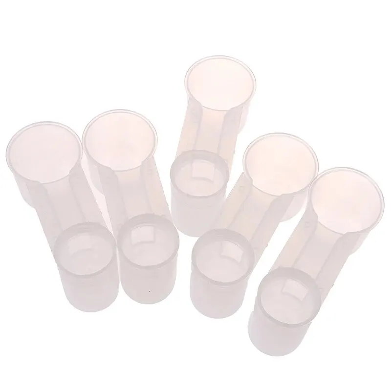 5Pcs Plastic Bird Feeder Clear Water Bottle Drinker Cup for Pigeon