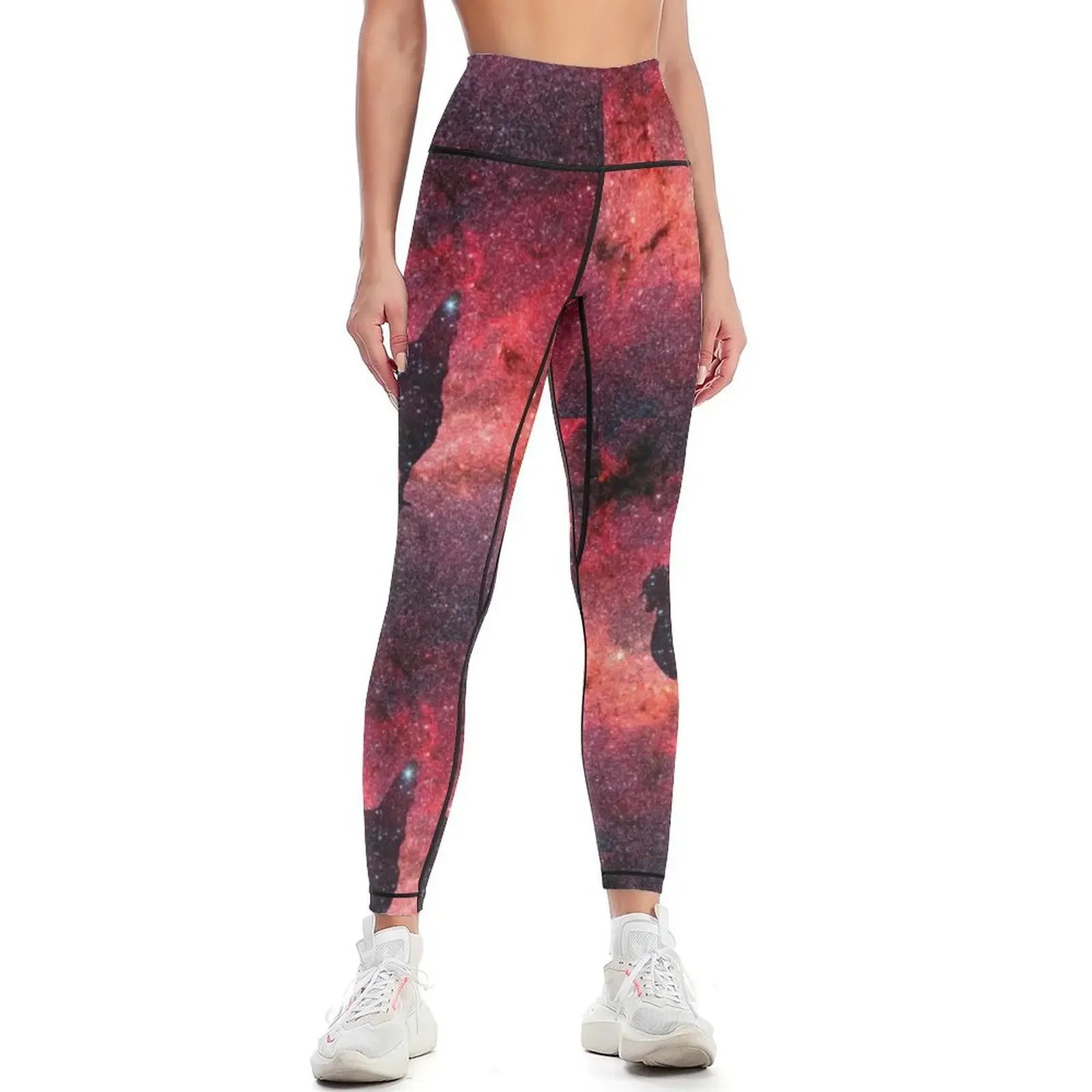 

Cosmic Majesty - Rooster in a Star Field Leggings Fitness woman exercise clothing for sports tennis for Womens Leggings