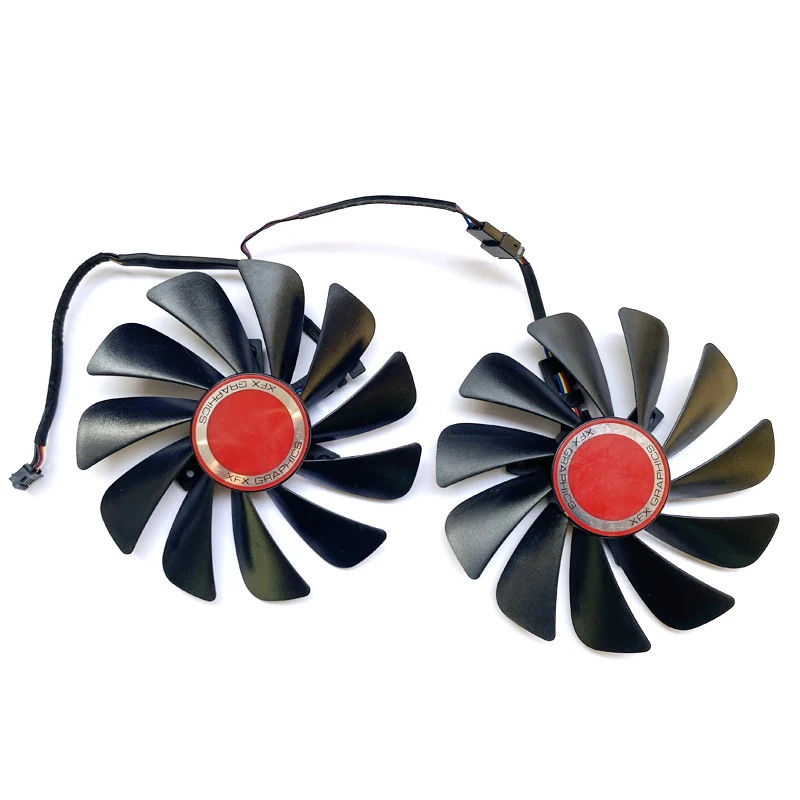 New  Cooling 2pcs  FDC10U12S9-C CF1010U12S 95mm Alternative RX590 GPU Video Card Cooler fan For XFX RX 590/580 VGA Video Card