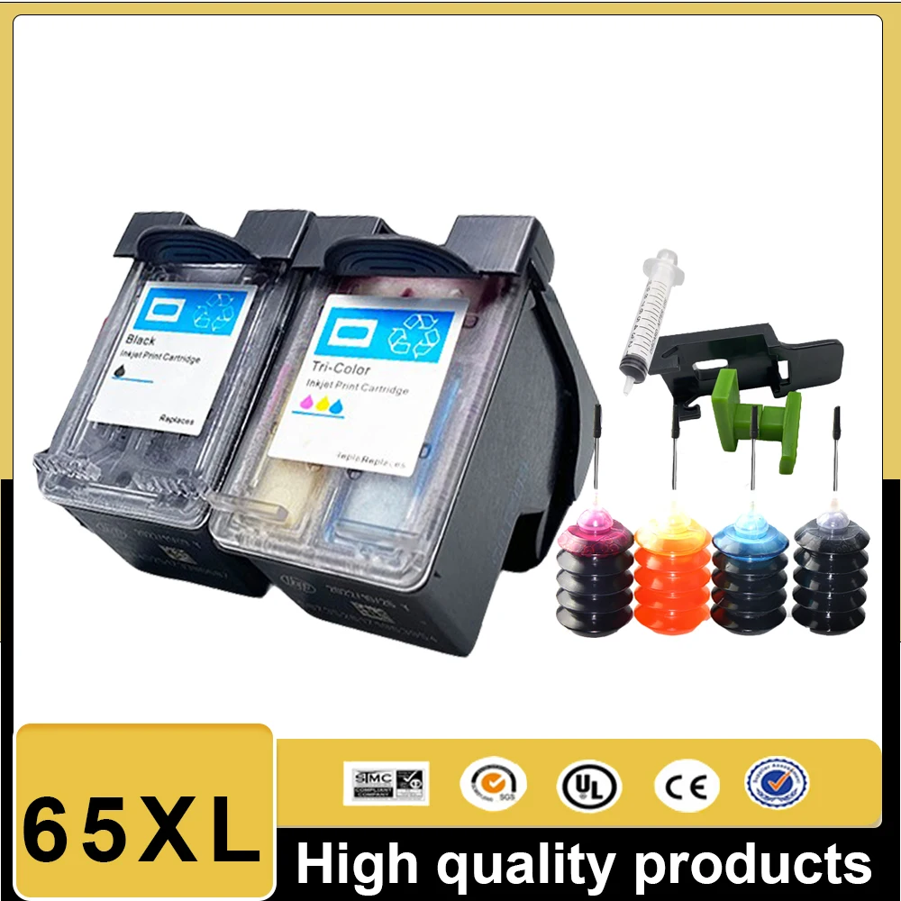 Сменный картридж 65XL для HP 65 XL HP65, совместимый принтер Envy 2655 3733 3735 3752 3755 3758 5010 5012 5014 5020 5030